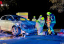 D: Mobiltelefon alarmiert Rettungskräfte zu Verkehrsunfall mit drei verletzten Personen