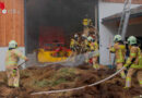 T: Brand eines Heustockes in Jochberg