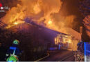 Nö: Vollbrand einer Firmenhalle in Amstetten