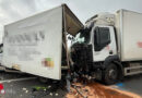 Nö: Auffahrkollision Klein-Lkw / Lkw auf der A 1 bei Haag