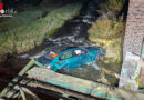 D: Pkw landet bei nächtlichem Unfall in Rotenburg in der Wiedau