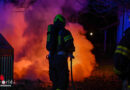 Oö: Müllcontainer in Wartberg an der Krems in Vollbrand