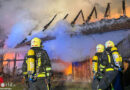 Bgld: Großbrand Wirtschaftsgebäude → höchste Alarmstufe B3 in Riedlingsdorf