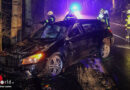 Oö: Auto in Kematen am Innbach gegen Bäume gekracht und überschlagen