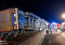 D: Schwerer Lkw-Unfall mit lebensgefährlich verletztem Lenker bei Porta Westfalica