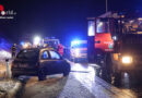 Oö: Pkw schleudert auf A 8 bei Weibern gegen Mittelleitschiene → Familie von Rettungsdienst betreut