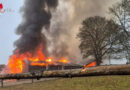 Nö: Brand eines Pferdestalles samt Heulager in Ofenbach in Lanzenkirchen
