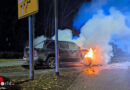 D: Autobrand und brennendes Klopapier in Bedburg-Hau