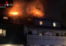 Schweiz: Weihnachts-Dachstock-Brand in Sarmenstorf und brennender Weihnachtsbaum in Hendschiken