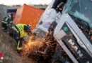 Nö: Lkw-Lenker kollidiert mit Sattelschlepper mit S1-Tunnelwand