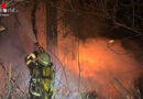 D: Brand einer Gartenlaube am Heilig Abend in Essen