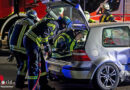 D: Drei Verletzte bei Unfall → Feuerwehr Neunkirchen rettet Schwerverletzte aus Wrack
