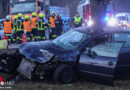 Oö: Zwei Schwerverletzte bei Pkw-Frontalunfall auf der B 140 in Sierning → 2 Rettungshubschrauber im Einsatz