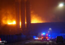 D: Großbrand bei Recyclingbetrieb in Eicklingen → etwa 150 Kräfte stundenlang im Einsatz