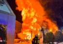 D: Erst brannte ein Müllcontainer → Gebäude nach Durchzündung vollständig in Flammen