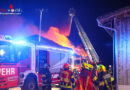 Oö: Umgestoßene Wärmelampe als Großbrand-Auslöser in Haag am Hausruck