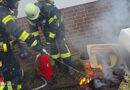 D: Kübelspritzen-Einsatz bei brennendem Wäschetrockner in Celle