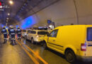 Stmk: Auffahrkollision mit vier Fahrzeugen im Ganzsteintunnel in Mürzzuschlag