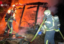 D: Feuer zerstört zwei Gartenlauben
