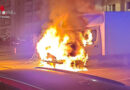 D: Brand von zwei Kleintransportern in Dresden