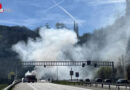 Schweiz: Tunnelsperre bei Pkw-Brand auf der A 2 bei Dietgen