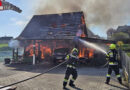 Stmk: Feuer mit Gasflaschenexplosion zerstört am Ostersonntag Garage und Fahrzeuge in Preding