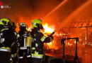 Nö: Vollbrand eines Wirtschaftsgebäudes in Kottes-Purk