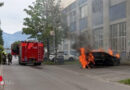 Schweiz: E-Auto an Ladestation in Altstätten in Vollbrand