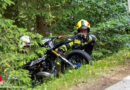 Oö: Motorradfahrer in Julbach verunglückt – Rettungseinsatz im Steilhang