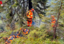 Stmk: Waldbrand am Tausing – Feuerwehren seit Samstagabend im Einsatz