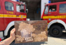 D: Symbolische Schlüsselübergabe: Bruchsaler Feuerwehrfahrzeuge auf dem Weg in die Ukraine