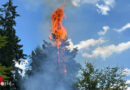 D: Waldbrand in Enzklösterle → große Entfernungen für Wasserversorgung