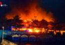 Oö: Ausgedehnter Brand in Lagerhalle in Wels