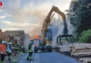 D: Brennender Bagger in Bergen