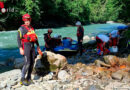 Sbg: Verletzte Person bei Rafting in der Salzach