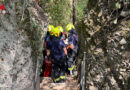 Nö: Person in der Erlaufschlucht in Purgstall in Notlage