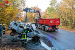 Pkw auf der L7039 in Brand geraten und vollkommen ausgebrannt
