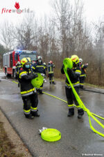 Pkw-Brand nach Unfall auf der L44